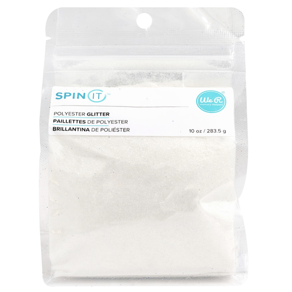 We R Memory Keepers Spin It - Fine Glitter 10oz - White