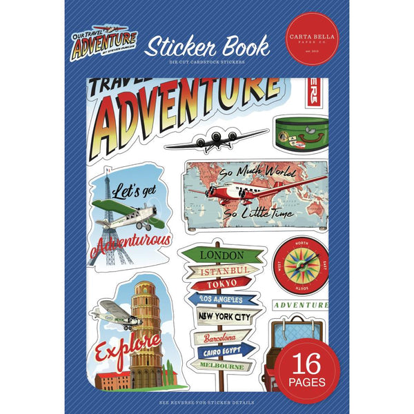 Carta Bella Sticker Book - Our Travel Adventure