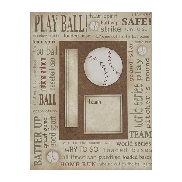 Carolee's Creations - Ting A Ling Die Cuts - Play Ball Frame