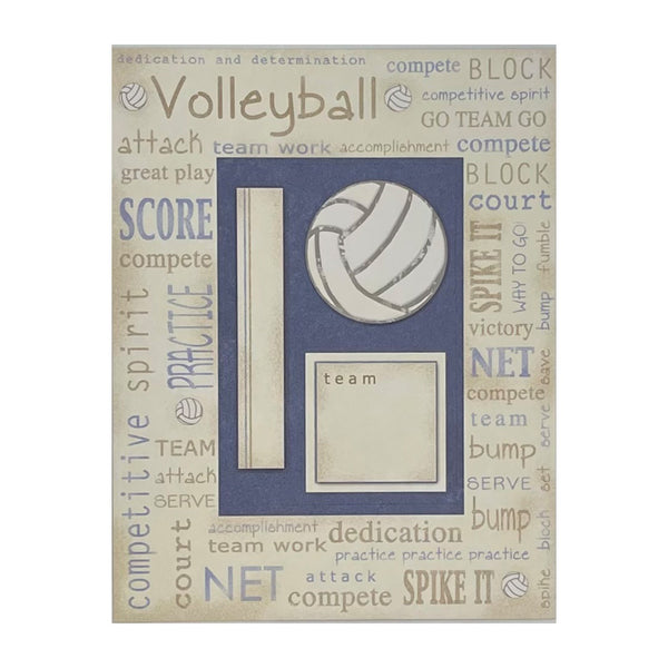Carolee's Creations - Ting A Ling Die Cuts - Volleyball Frame*