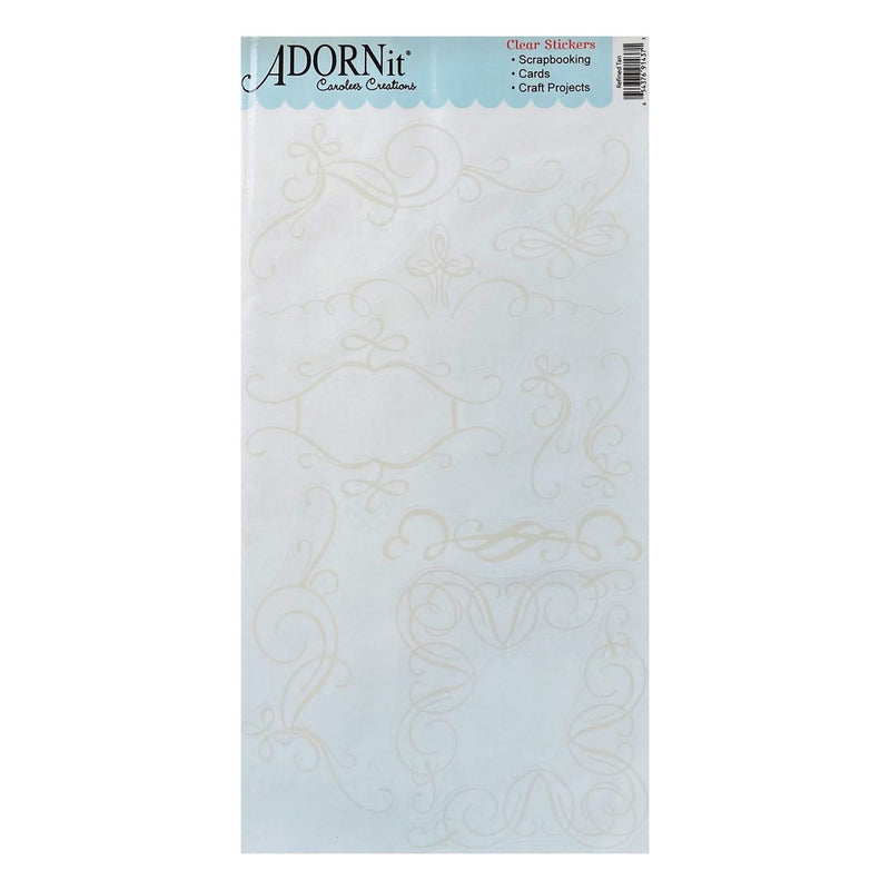 Carolee's Creations Adorn It Clear Stickers - Refined Tan*