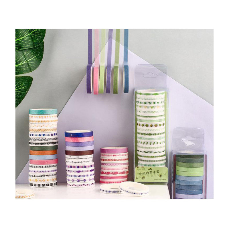 Poppy Crafts Washi Tape 20 Pack - Sail Boat