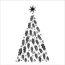 Crafter's Workshop Template 12"x 12" - Happy Holly Tree*
