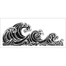 Crafter's Workshop Slimline Stencil 4"x 9" - Ocean Waves