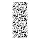 Crafter's Workshop Slimline Stencil 4"X9" - Random Bubbles