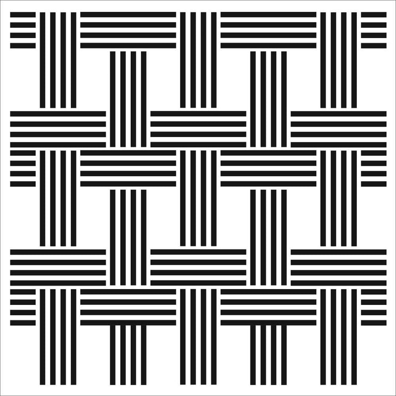 Crafter's Workshop Template 6"x 6" - Basketweave*