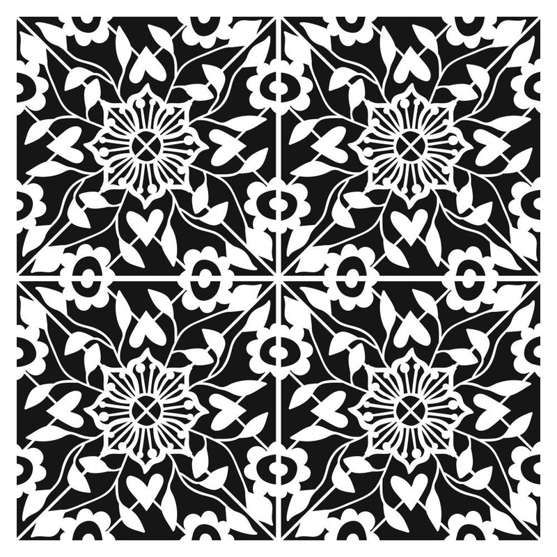 Crafter's Workshop Template 6"X6" - Flourish Tile*