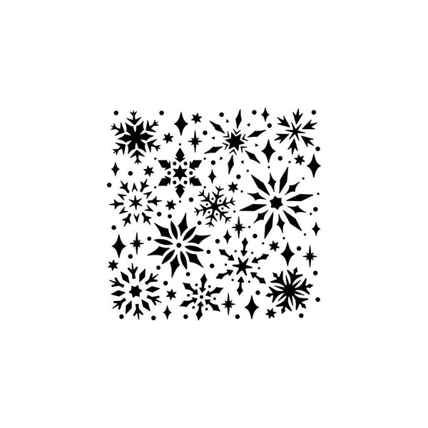 Crafter's Workshop Template 6"X6"  - Snowflake Sparkles*