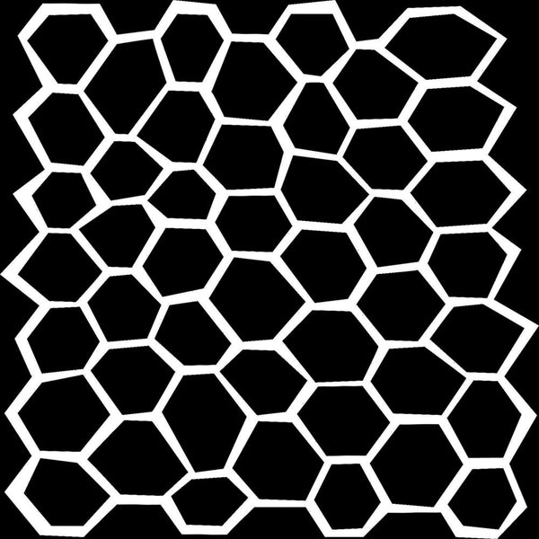 Crafter's Workshop Template 6"X6" - Wonky Honeycomb