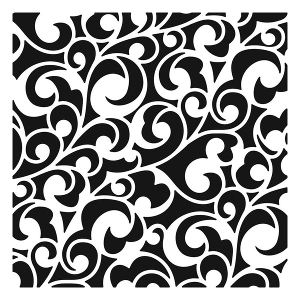 Crafter's Workshop Template 6"X6" - Elegant Swirls