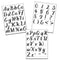 Crafter's Workshop Stencil 8.5"X11" 3pack  - Calligraphy Alphabet