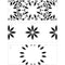 Crafter's Workshop Layered Card Stencil 8.5"X11" - Slimline Layered Mums