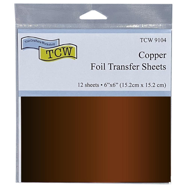 Crafter's Workshop Foil Transfer Sheets 6"X6" 12pack  - Copper