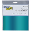 Crafter's Workshop Foil Transfer Sheets 6"X6" 12pack  - Turquoise
