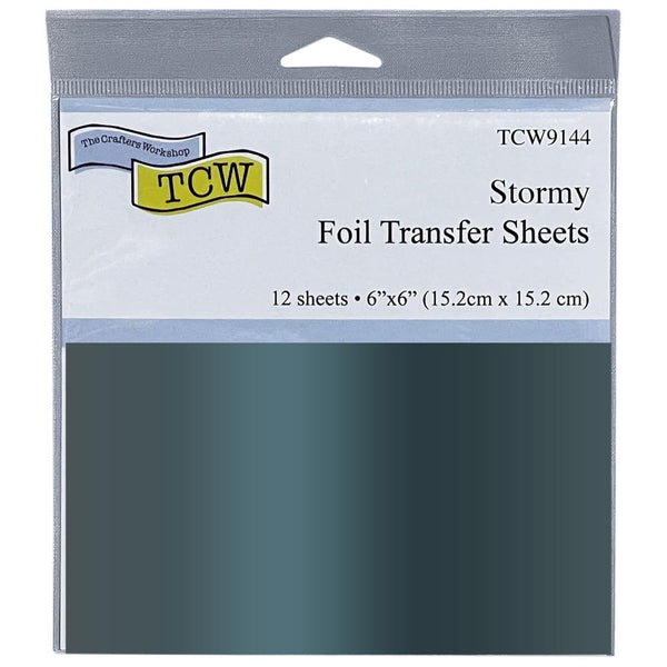 Crafter's Workshop Foil Transfer Sheets 6"X6" 12 pack  - Stormy