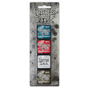 Tim Holtz Distress Mini Ink Pads 4/Pkg Kit 18