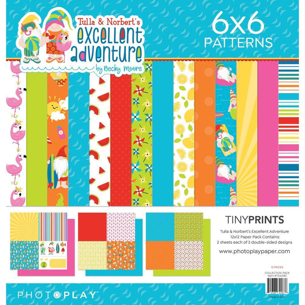 PhotoPlay Quad Paper Pack 12"x12" - Tulla & Norbert's Excellent Adventure