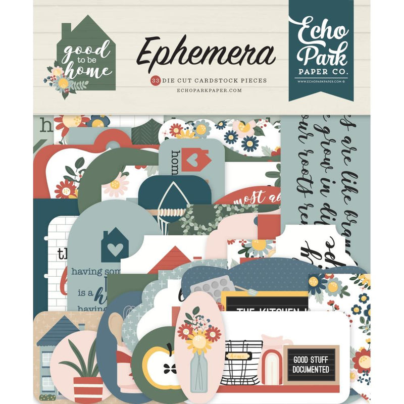 Echo Park Cardstock Ephemera Icons, Good To Be Home