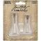 Tim Holtz Idea-Ology Small Corked Glass Flasks 2 pack - Laboratory 2" To 2.375"