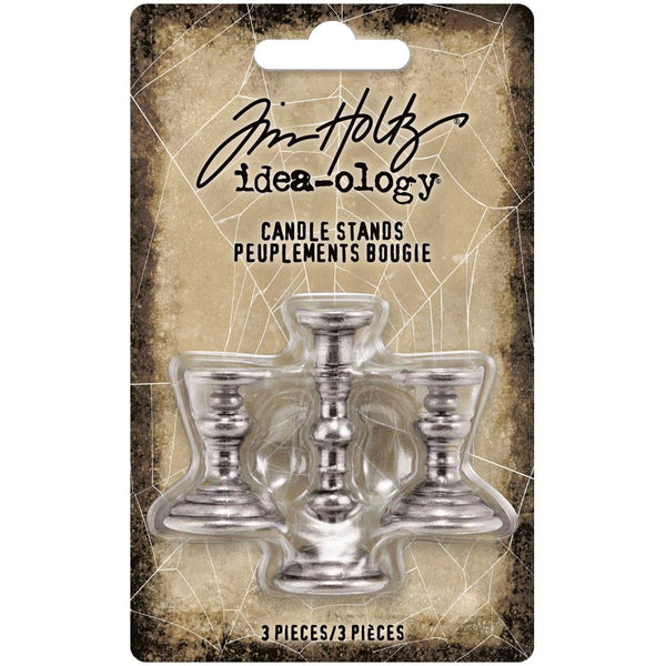^Tim Holtz Idea-Ology Metal Adornments 3 pack - Candle Stands^