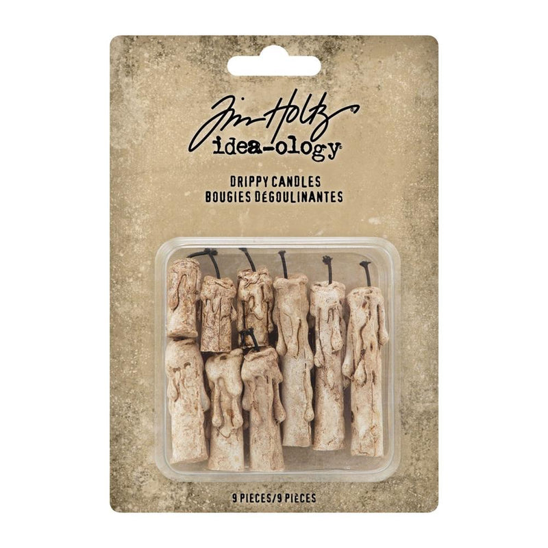 Tim Holtz - Idea-Ology Resin Drippy Candles 9 pack  1.125" To 2"