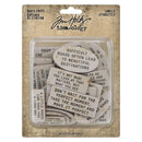 Tim Holtz Idea-Ology Chipboard Quote Chips (48-pack) - Labels