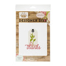 Carte Bella Dies -  Farmhouse Market Collection - Thanks Tag*
