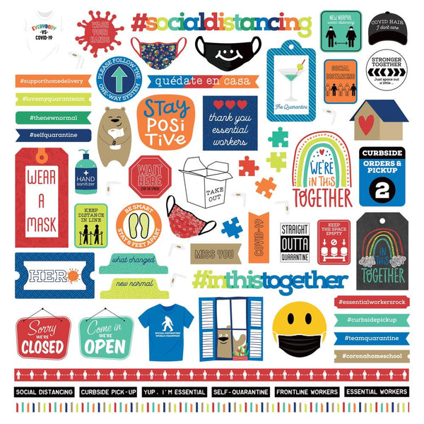 PhotoPlay The New Normal Stickers 12in x 12in -  Elements