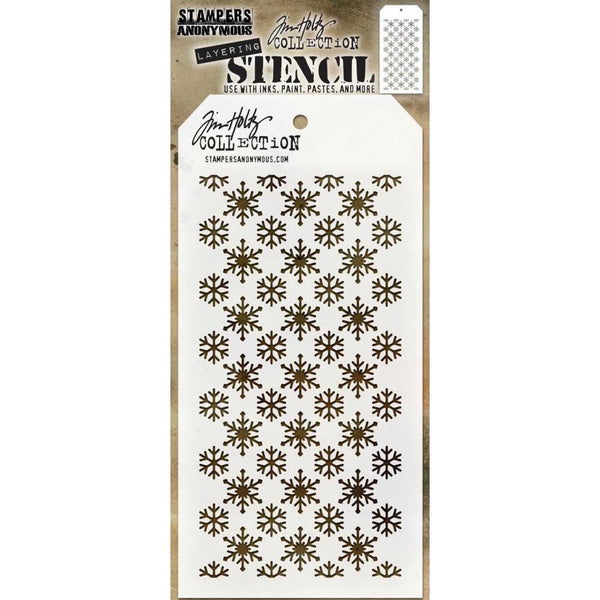 Tim Holtz Layering Stencil 4.125"x 8.5" - Flurries*