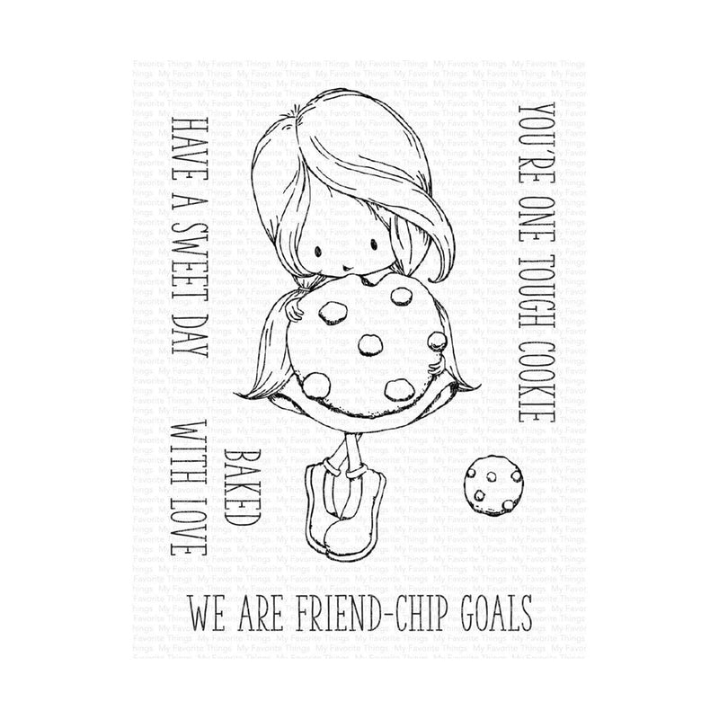 My Favorite Things Tiddly Inks Stamps 3"x 4" - Friend-Chip Goals*