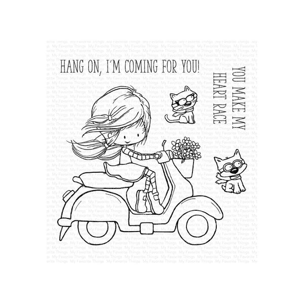 My Favorite Things Tiddly Inks Stamps 4"x 4" - You Make My Heart Race