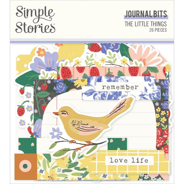 Simple Stories The Little Things Bits & Pieces Die-Cuts 26pack Journal