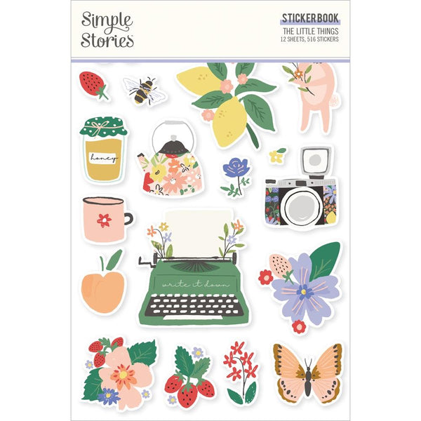 Simple Stories Sticker Book 12/Sheets The Little Things, 516pack