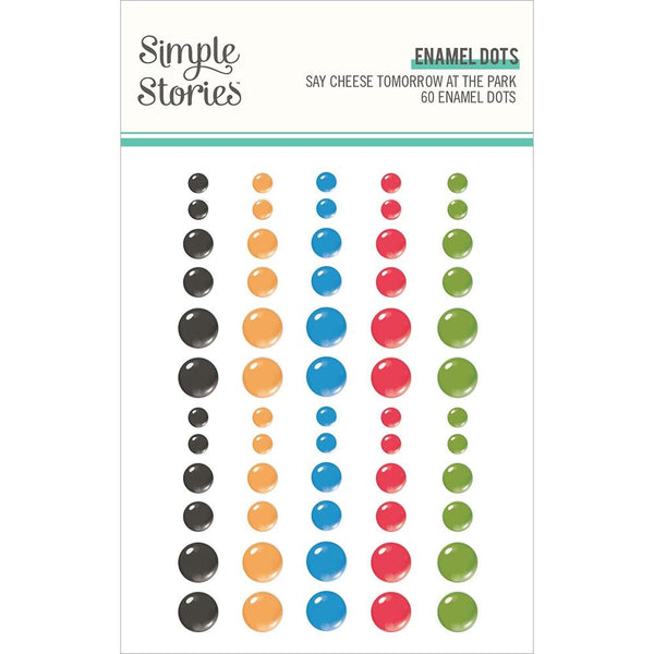 Simple Stories Say Cheese Tomorrow At The Park Enamel Dots Embellishments
