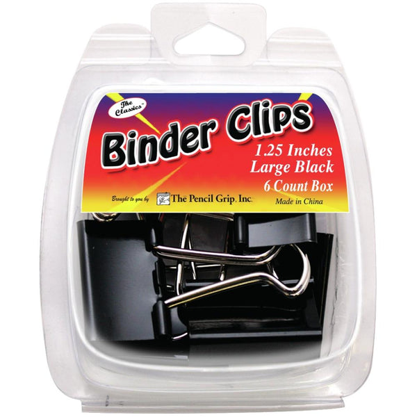The Pencil Grip - Binder Clips 1.25" 6 pack*