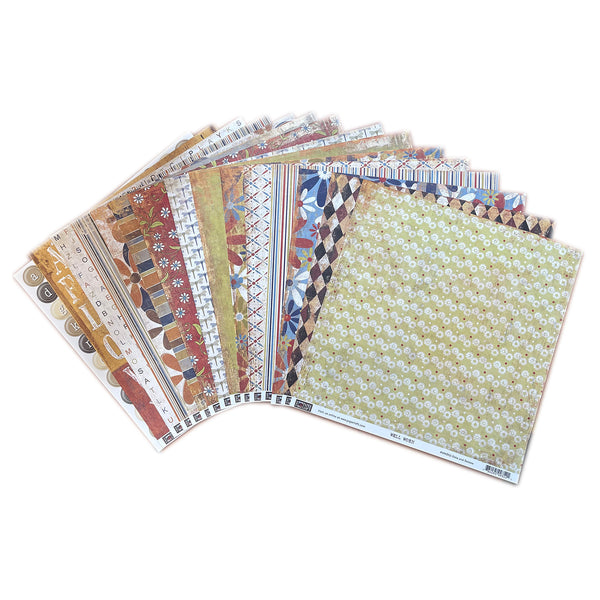 The Paper Loft - Well Worn 12"x12" Cardstock Collection Pack 30/Pkg