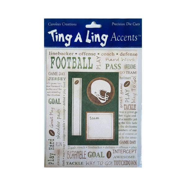 Carolee's Creations - Ting A Ling Die Cuts - Football Frame