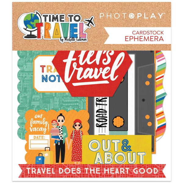 PhotoPlay Time To Travel Ephemera Cardstock Die-Cuts