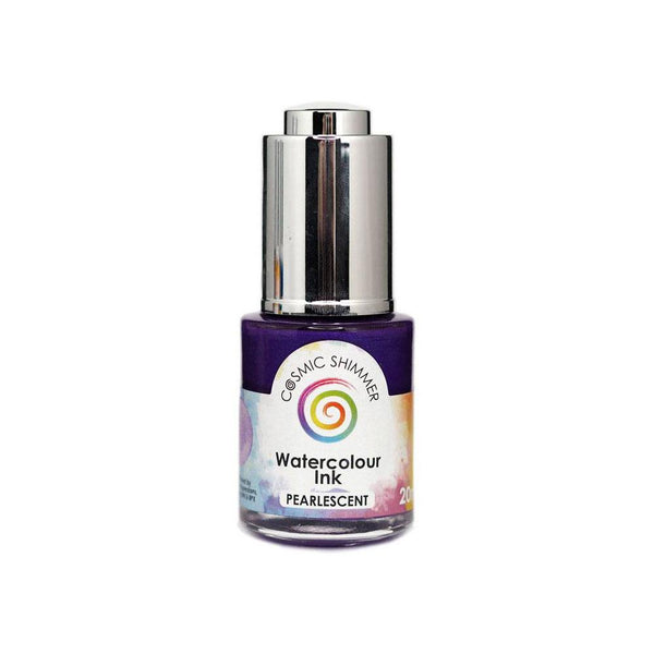 Cosmic Shimmer Pearlescent Watercolour Ink 20ml - Purple Twilight*