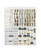 Teresa Collins Designer Stickers 10 pack - Marble*