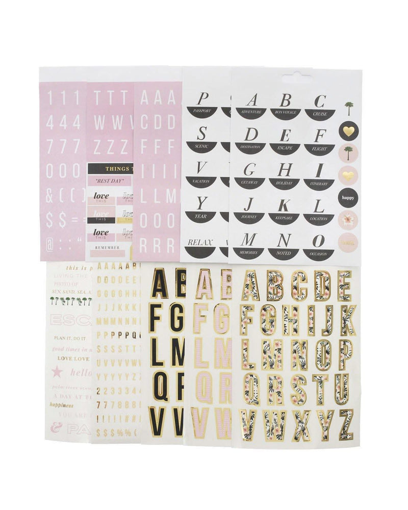 Teresa Collins Designer Stickers 10 pack - Tropical Bliss*