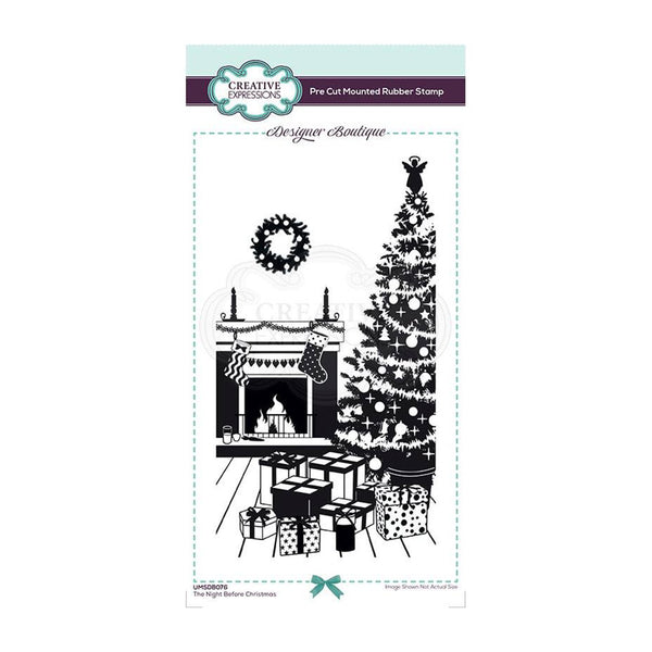 Creative Expressions Designer Boutique Collection - DL Pre Cut Rubber Stamp - The Night Before Christmas*