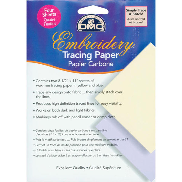 DMC Embroidery Tracing Paper 8.5"X11" 4 pack