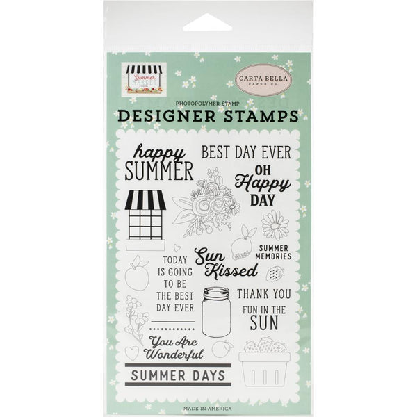 Carta Bella Stamps - Happy Summer, Summer Market*