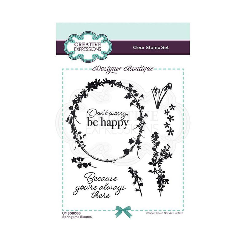 Creative Expressions Designer Boutique Collection - Springtime Blooms A6 Clear Stamp Set*