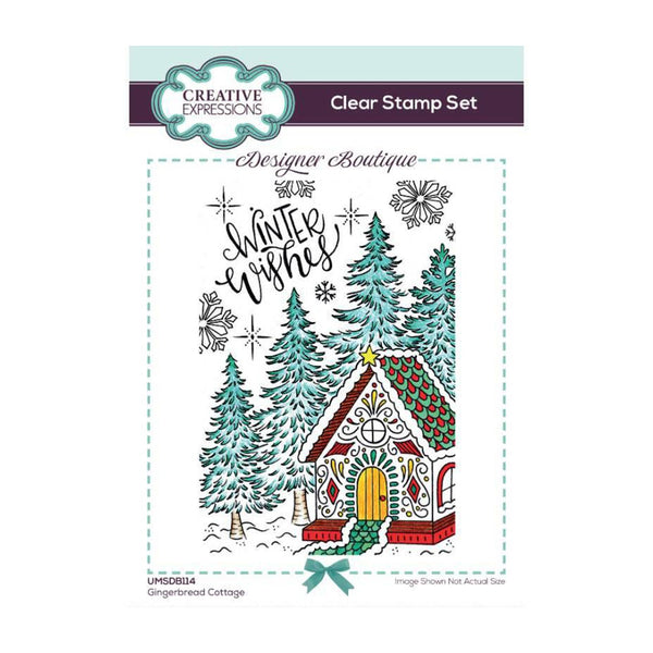 Creative Expressions Designer Boutique Clear Stamp 4" x 6" - Gingerbread Cottage*