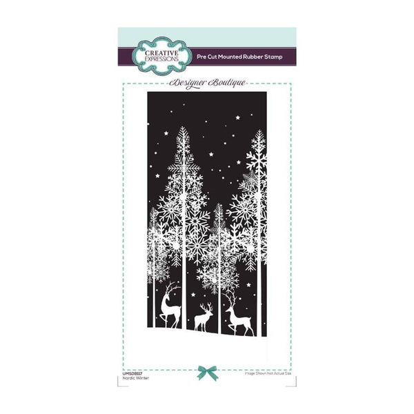 Creative Expressions Designer Boutique Collection DL Stamp - Nordic Winter