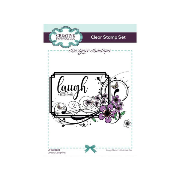 Creative Expressions Clear Stamp Set by Designer Boutique - 10cm x 15cm - Loudly Laughing*