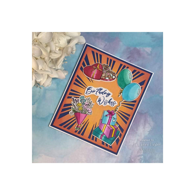 Creative Expressions Designer Boutique Clear Stamps - Birthday Wishes 6" x 8"*