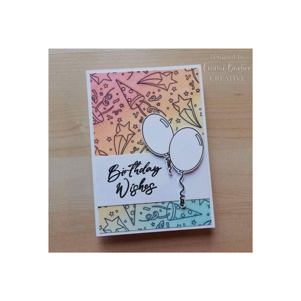 Creative Expressions Designer Boutique Clear Stamps - Birthday Wishes 6" x 8"*
